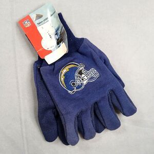 NFL Los Angeles Chargers Sport Utility Gloves Embroidered Helmet NWT Adult Size
